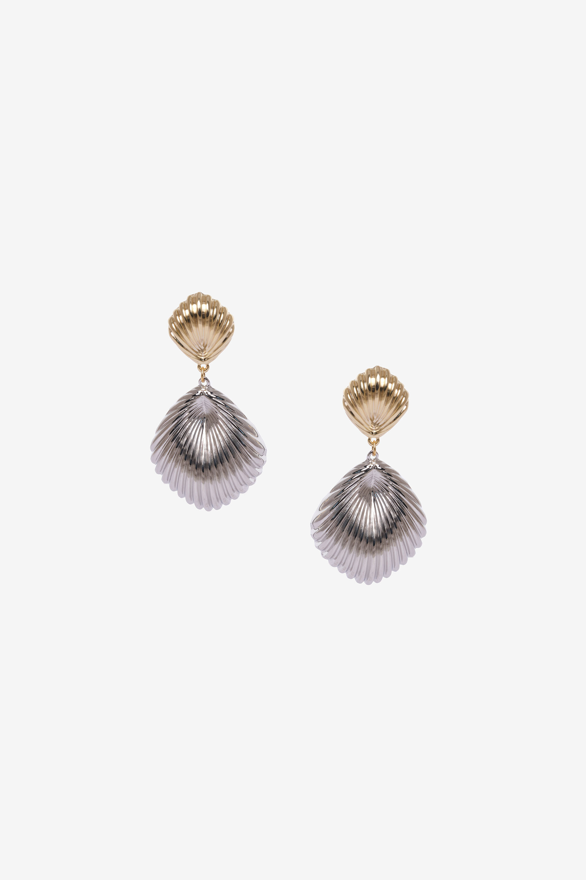 Dual Shell Earrings, , image 1